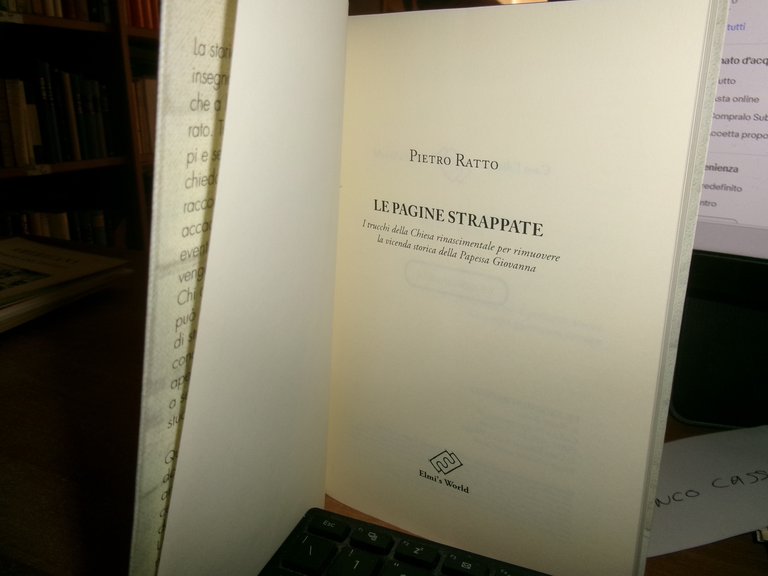 LE PAGINE STRAPPATE... PIETRO RATTO 2014