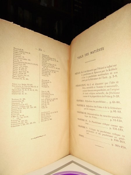 Le Panthéisme dans les Védas. Exposition et critique du Panthéisme …