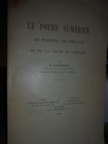 Le Poème Sumérien du Paradis, du Déluge et de la …