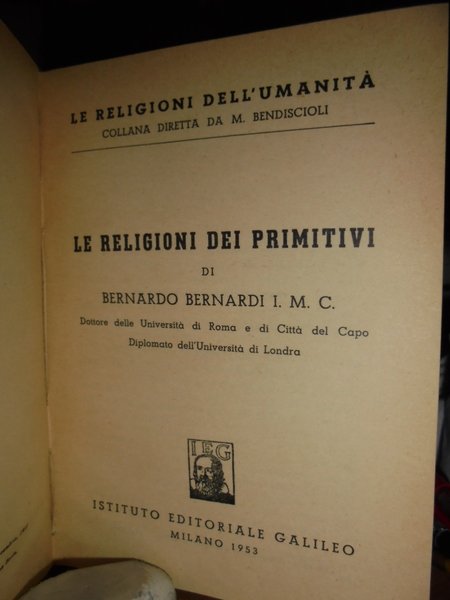 Le Religioni dei primitivi