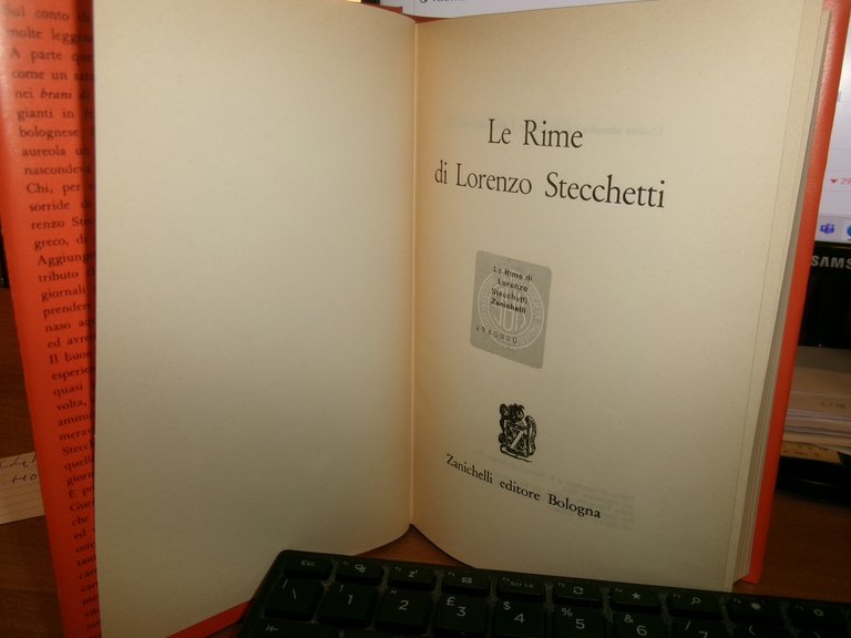 Le Rime di LORENZO STECCHETTI 1982