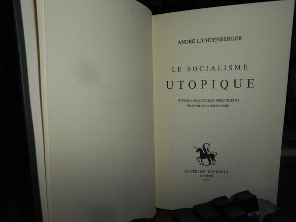 Le Socialisme UTOPIQUE études sur quelques précurseurs inconnus du socialisme
