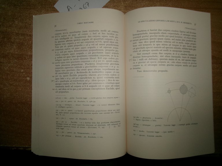 Le speculazioni giovanili de motù di Giovanni Battista Benedetti 1967 | Immagine Gallery 9