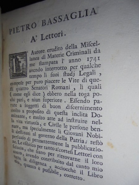 Le vite di quattro illustri senatori romani, Quinto Ortensio oratore, …