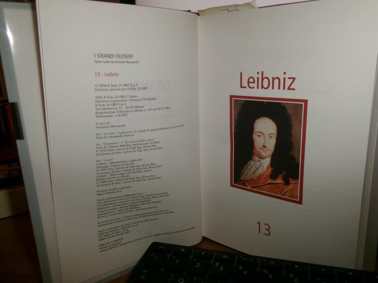 LEIBNIZ , vita, pensiero, opere scelte - MASSARENTI Armando - …