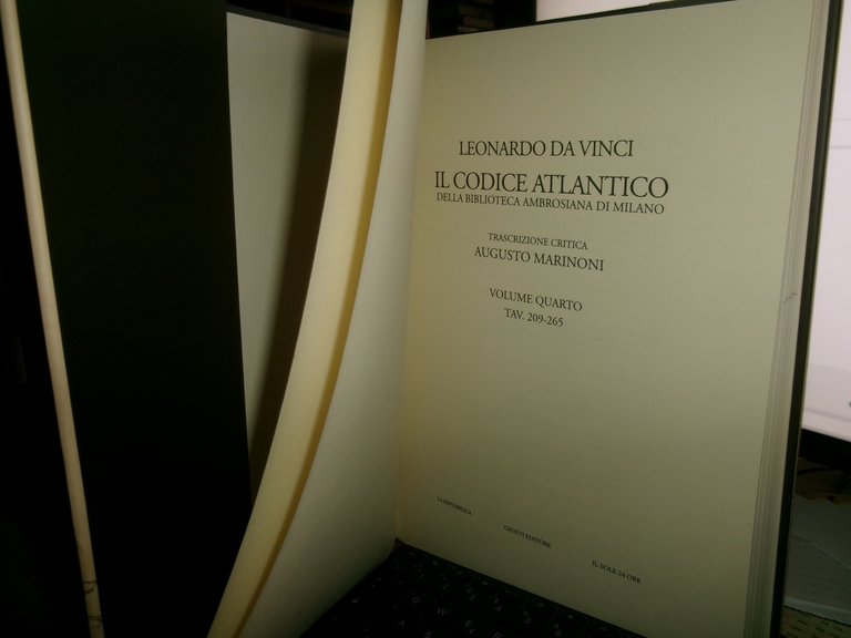 LEONARDO DA VINCI. Il Codice Atlantico Volume 4 - 2006