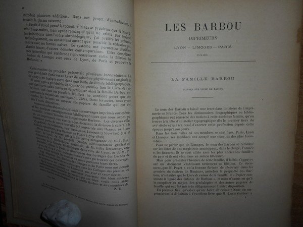 Les BARBOU Imprimeurs. Lyon-Limoges-Paris (1524-1820)