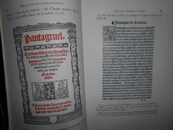 Les éditions de RABELAIS de 1532 à 1711 catalogue raisonné