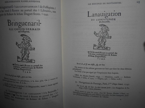 Les éditions de RABELAIS de 1532 à 1711 catalogue raisonné