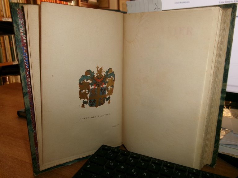 LES ELZEVIER histoire et Annales Typographique par Alphonse Willems 1880