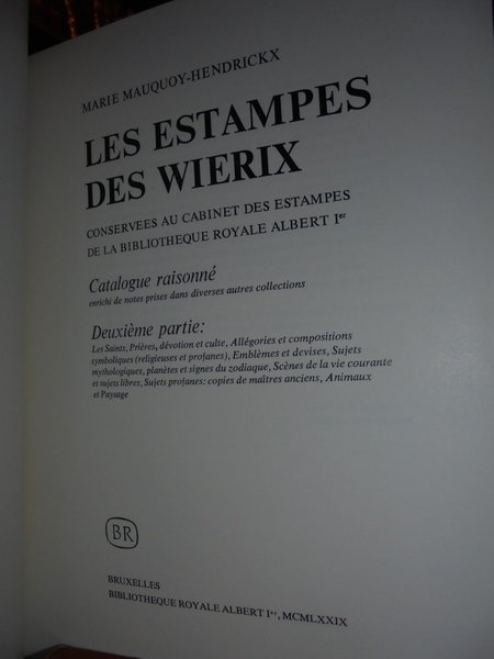 Les Estampes des WIERRIX, I, II