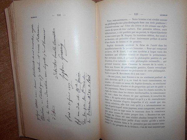 Les Femmes dans la Science. Notes recueilles