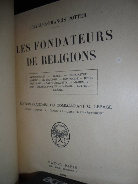 Les Fondateurs de Religions