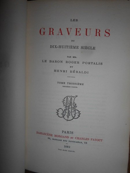 Les GRAVEURS du Dix-Huitième Siècle