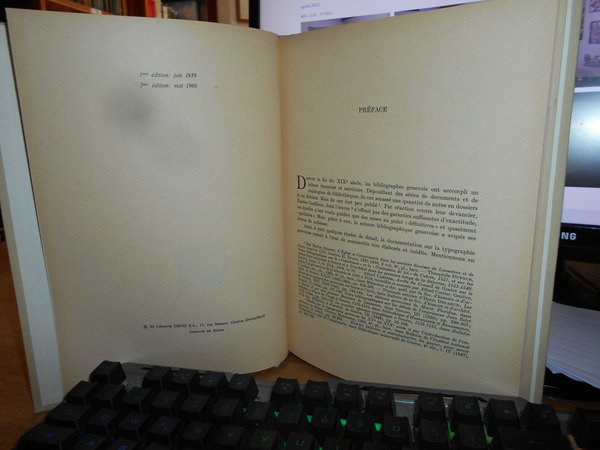 Les Livres Imprimés a Genève de 1550 a 1600
