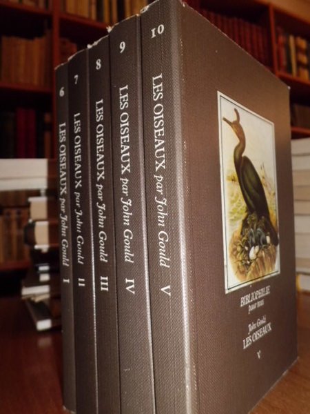 LES OISEAUX - 5 VOLUMI DI JOHN GOULD DUCULOT, PARIS …