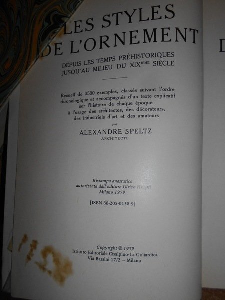 Les Styles de l' Ornement. Depuis les temps Préhistoriques jusqu'au …