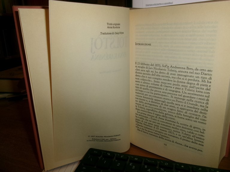LEV Tolstòj. Classici Anna Karénina