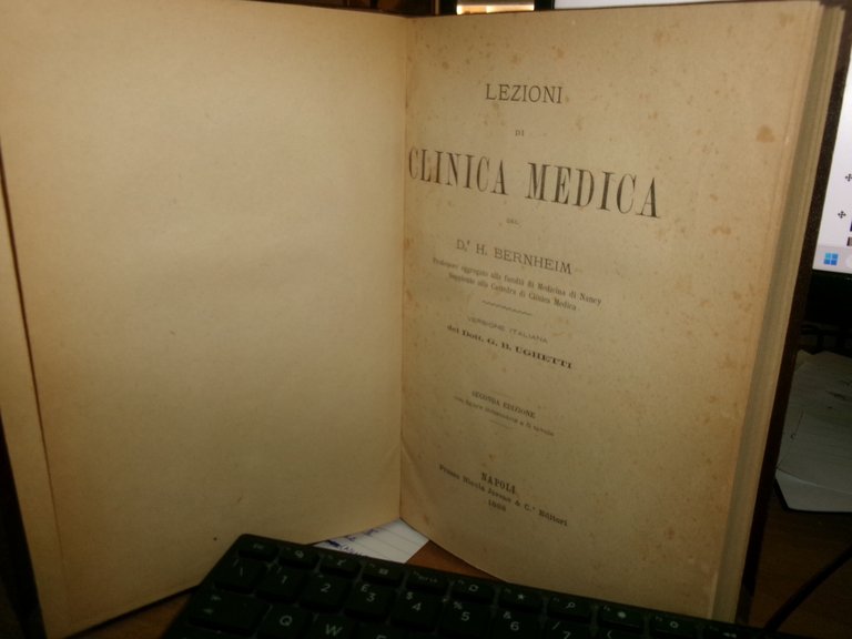 Lezioni di CLINICA MEDICA del D. H. BERNHEIM 1888