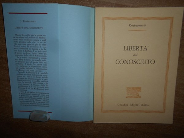 LIBERTA' dal CONOSCIUTO