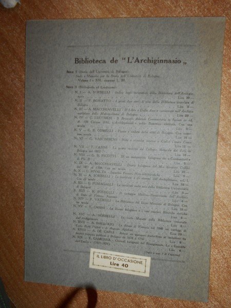 Librai e Tipografi di Ravenna in tutto il Secolo XVI