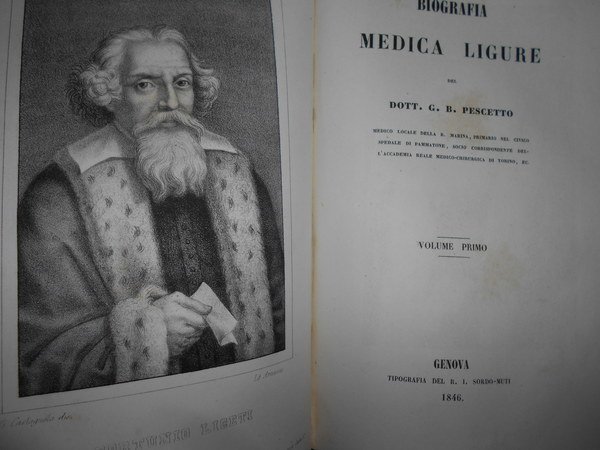 (Liguria) BIOGRAFIA MEDICA LIGURE DEL DOTT. G. B. PESCETTO