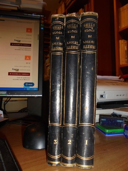 (Liguria) ELOGI di Liguri illustri. Seconda edizione. Riordinata, corretta ed … | Immagine Gallery 1