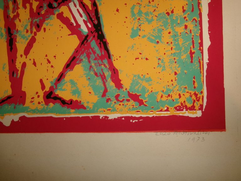 Litografia firmata e numerata (n° 24 di 50) di ENZO …