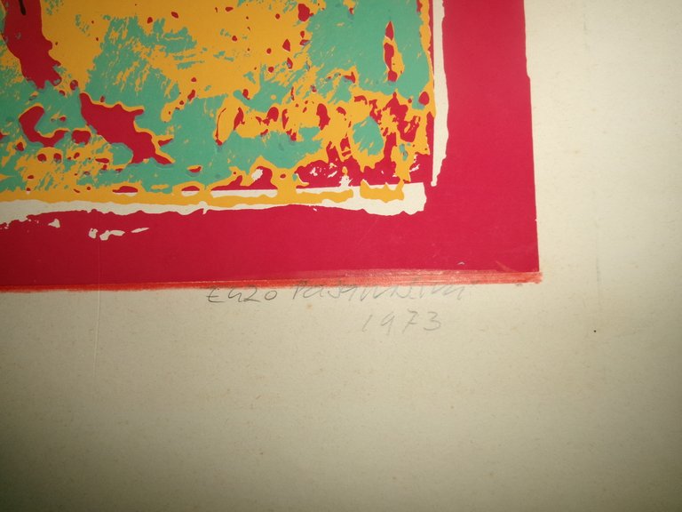 Litografia firmata e numerata (n° 24 di 50) di ENZO …