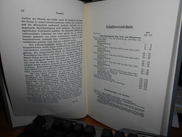 Litteraturnachweis über Geld- und Münzwesen insbesondere über den Wahrungsstreit, 1871-1891