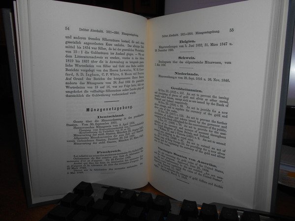 Litteraturnachweis über Geld- und Münzwesen, insbesondere über den Währungsstreit, 1871-1891. …