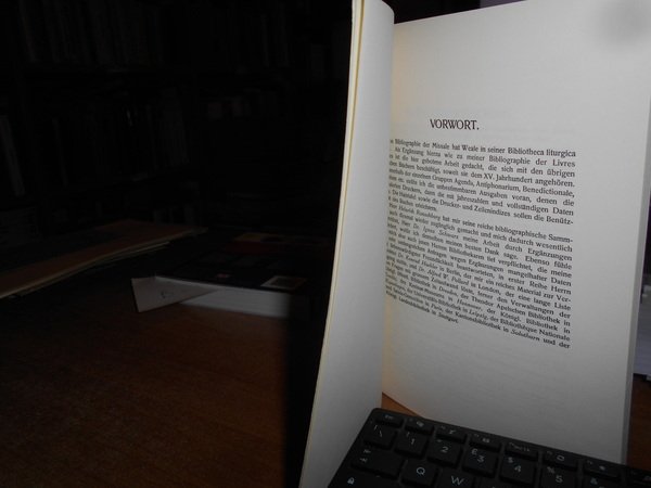 Liturgische bibliographie des XV. jahrhunderts mit ausnahme der missale und …