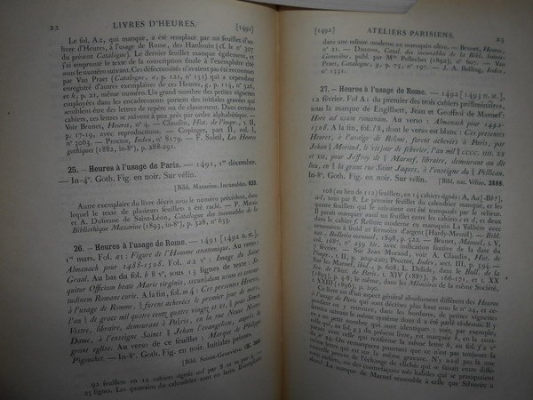 LIVRES D' HEURES Imprimés au XV et au XVI Siècle …