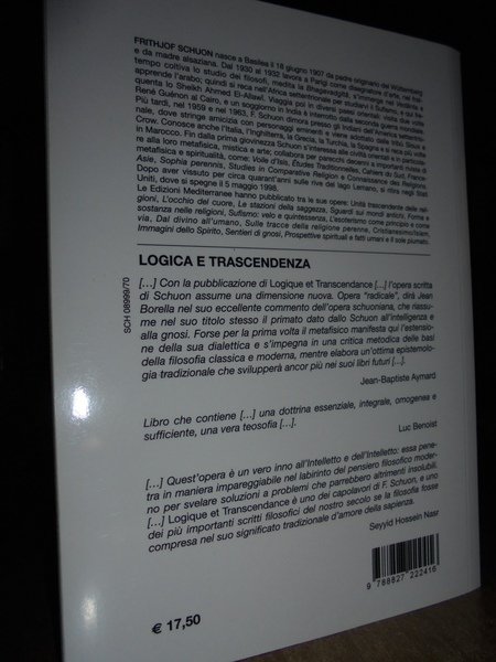 Logica e trascendenza