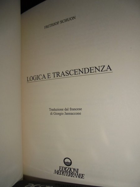 Logica e trascendenza