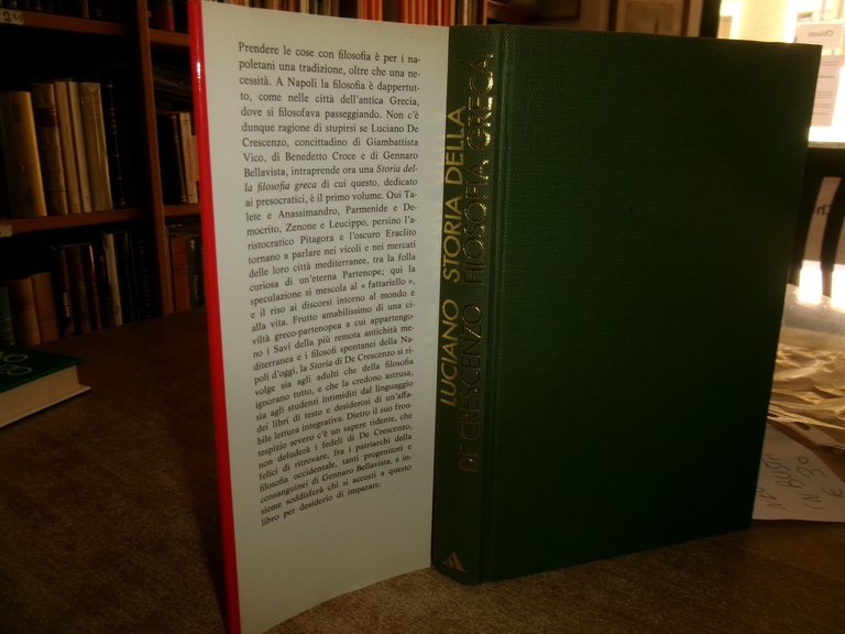 LUCIANO DE CRESCENZO. Storia della filosofia greca... 1983 - 1986 | Immagine Gallery 4