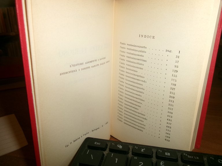 LUDOVICO ARIOSTO. ORLANDO FURIOSO - Bologna, Zanichelli, 1964