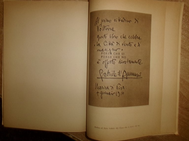 LUIGI PESCETTI. D' ANNUNZIO e VOLTERRA 1943
