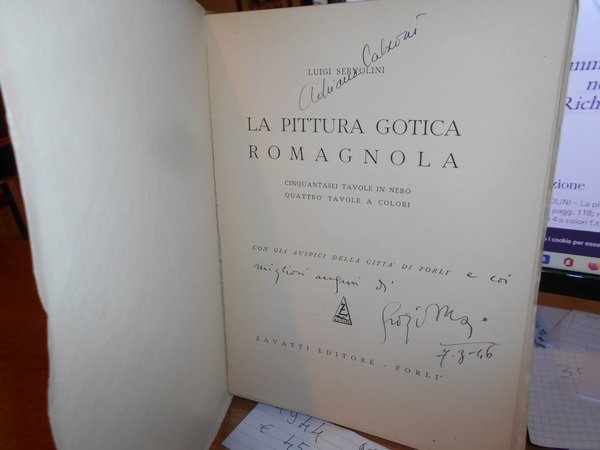 Luigi SERVOLINI. La pittura gotica romagnola. Con gli auspici della …