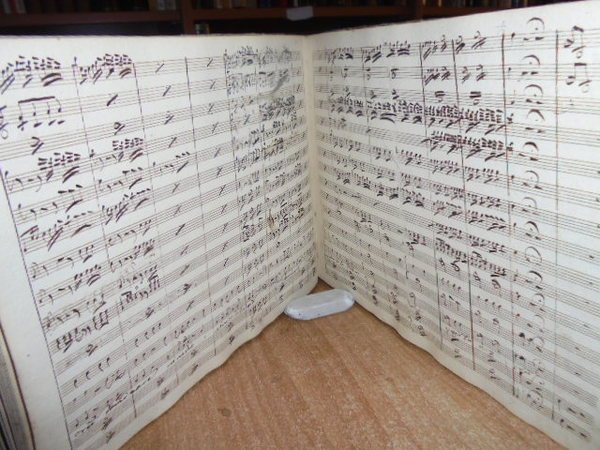 Manoscritto musicale di Domenico Lapolla. Dixit 4 voci e orchestra