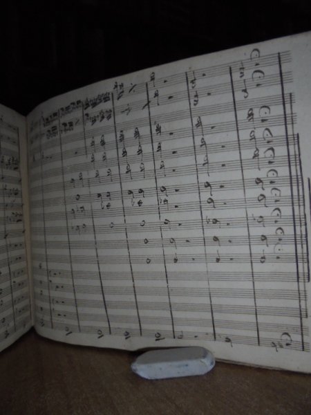 Manoscritto musicale di Domenico Lapolla. Dixit 4 voci e orchestra