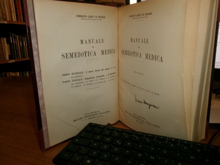 Manuale di SEMEIOTICA MEDICA. Umberto Carpi De Resmini 1946