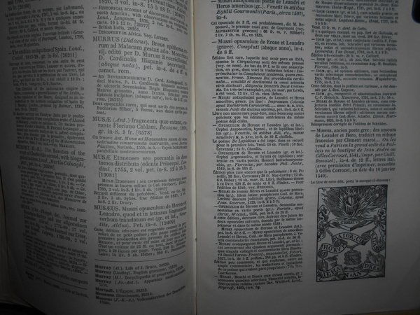 Manuel DU LIBRAIRE et de l' Amateur de Livres contenant. …