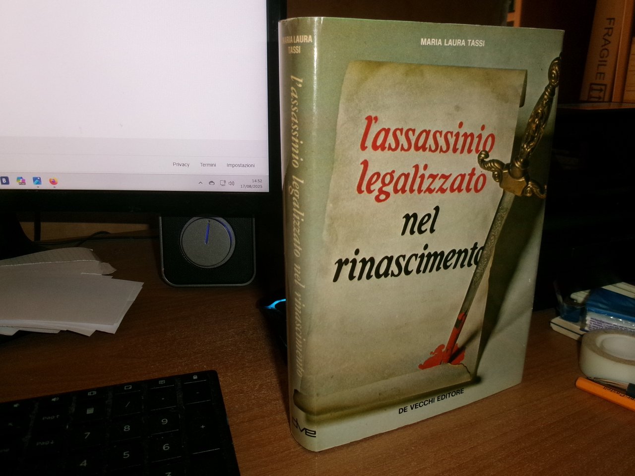 MARIA LAURA TASSI. L' assassinio legalizzato nel Rinascimento 1975