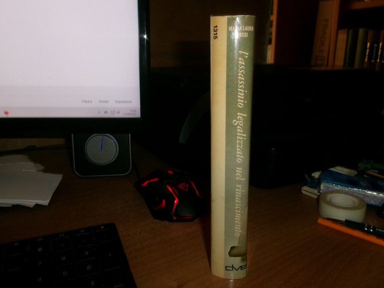 MARIA LAURA TASSI. L' assassinio legalizzato nel Rinascimento 1975