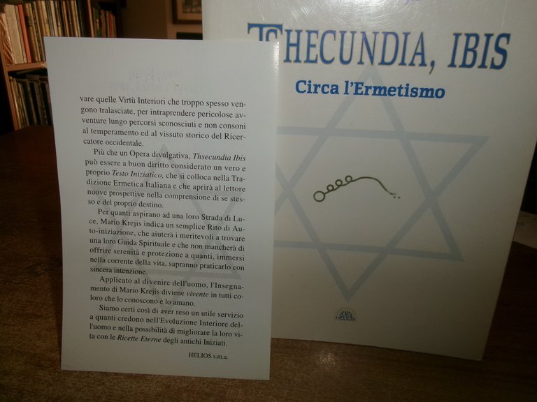MARIO KREJIS. TSHECUNDIA, IBIS circa l' Ermetismo 1994