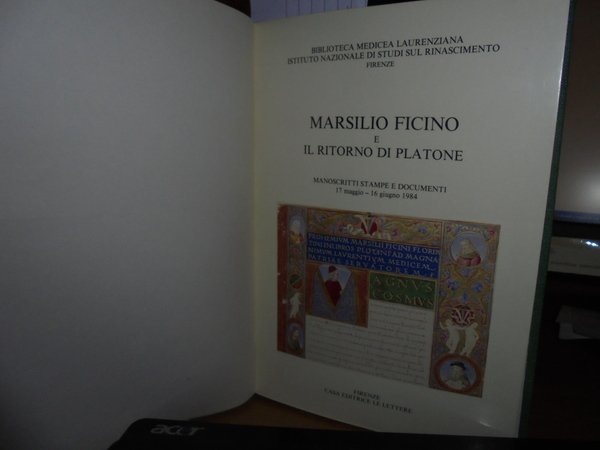 MARSILIO FICINO e il Ritorno di Platone. Mostra di Manoscritti …