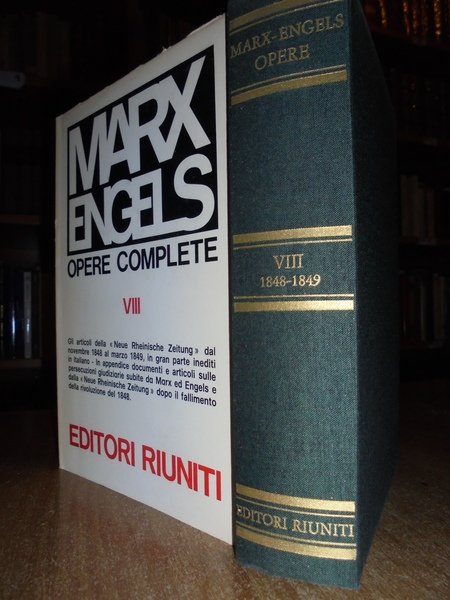MARX Engels. Karl Marx-Friedrich Engels. Opere Vol. VIII novembre 1848 …