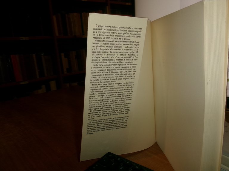 Massoneria antica. Dalla «Carta di Bologna» del 1248... EUGENIO BONVICINI …