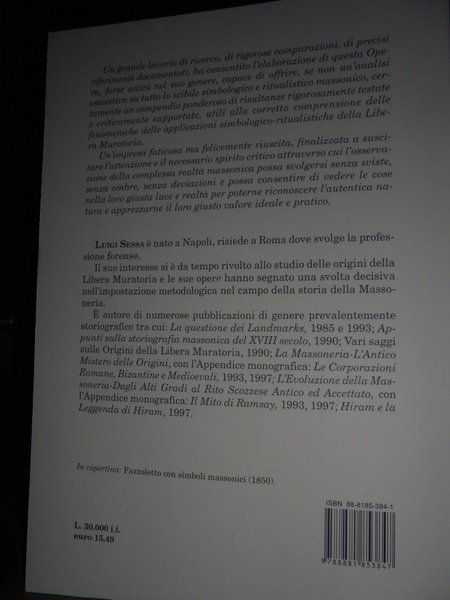 (Massoneria) I Simboli Massonici. Storia ed evoluzione